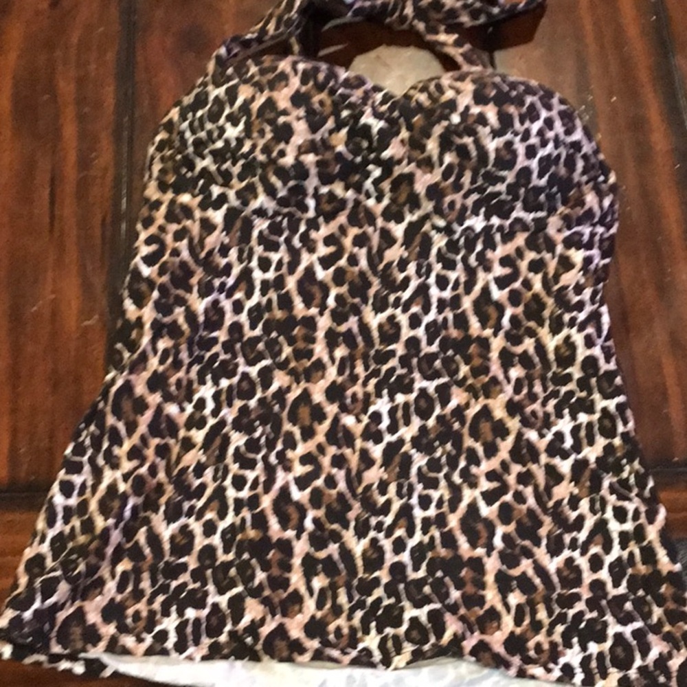 Leopard Print Bra Top 34C